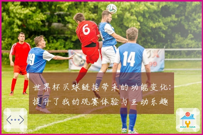 世界杯买球链接带来的功能变化：提升了我的观赛体验与互动乐趣